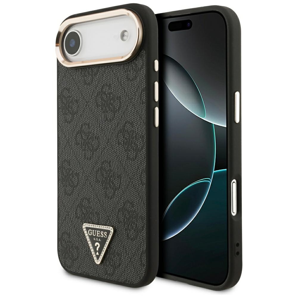 iTok webáruház - Guess Guess 4G Triangle Logo MagSafe tok iPhone Air (fekete és arany) 1 Guess 4G Triangle Logo MagSafe case for iPhone Air (fekete és arany)