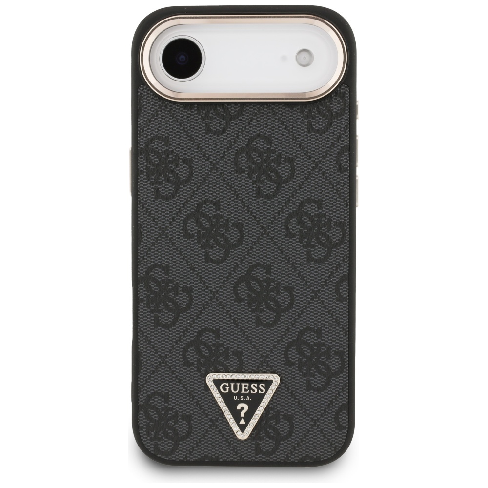 iTok webáruház - Guess Guess 4G Triangle Logo MagSafe tok iPhone Air (fekete és arany) 3 Guess 4G Triangle Logo MagSafe case for iPhone Air (fekete és arany)