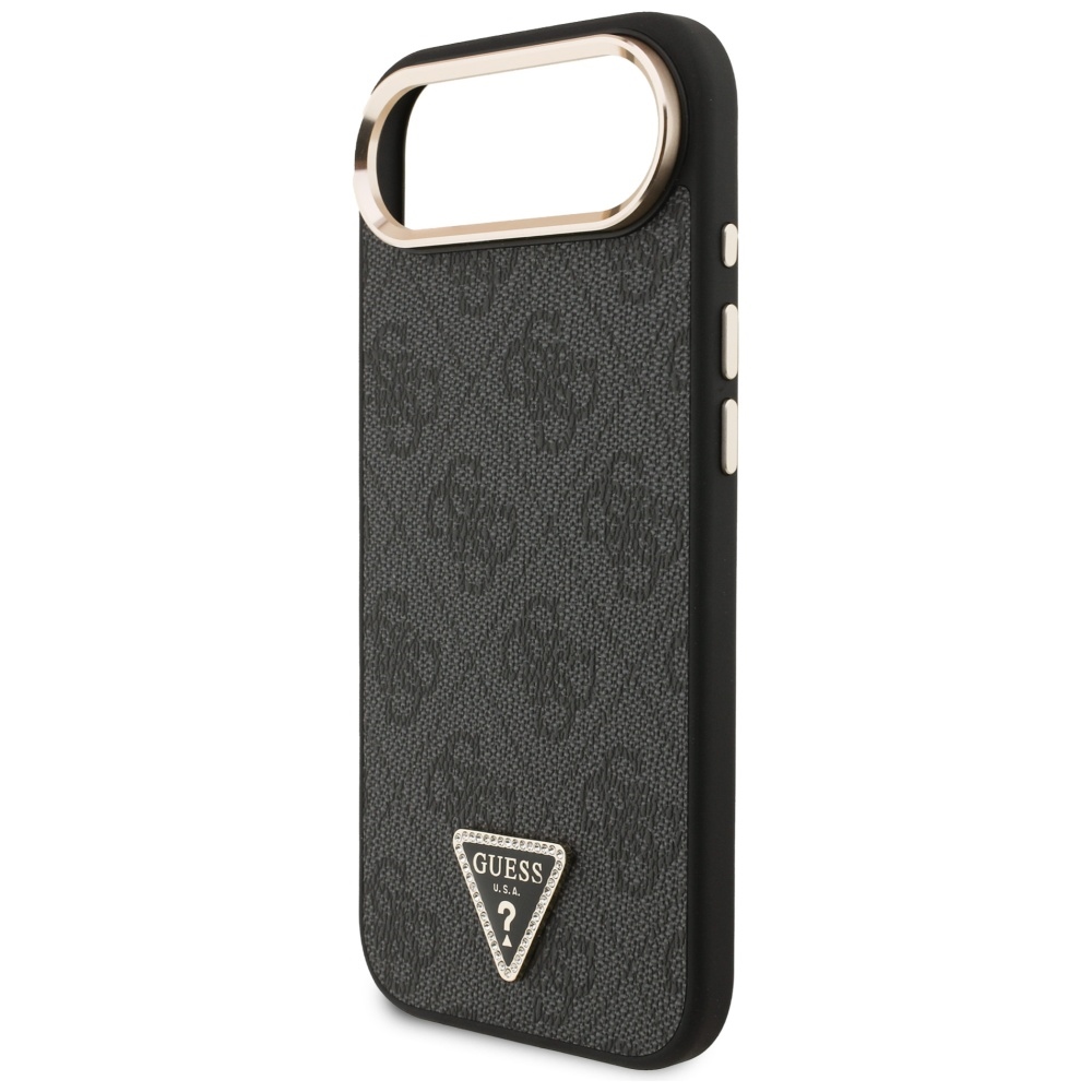 iTok webáruház - Guess Guess 4G Triangle Logo MagSafe tok iPhone Air (fekete és arany) 6 Guess 4G Triangle Logo MagSafe case for iPhone Air (fekete és arany)
