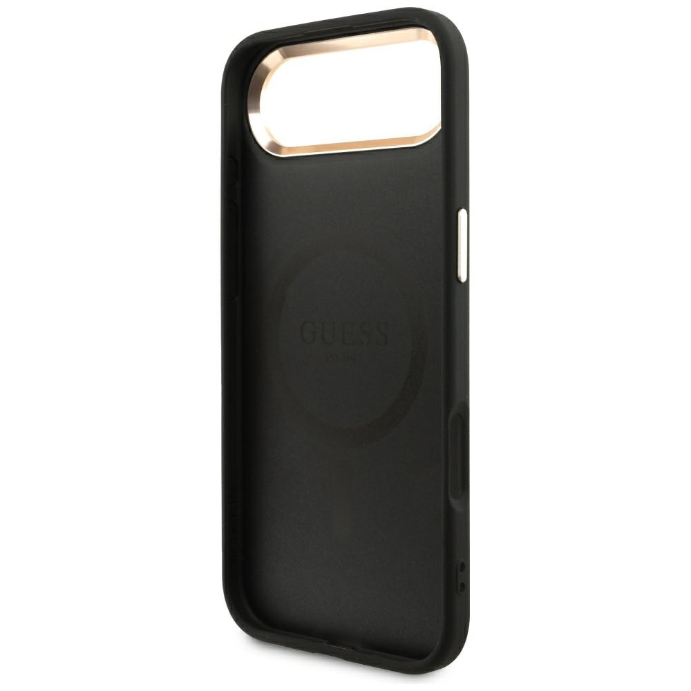 iTok webáruház - Guess Guess 4G Triangle Logo MagSafe tok iPhone Air (fekete és arany) 7 Guess 4G Triangle Logo MagSafe case for iPhone Air (fekete és arany)