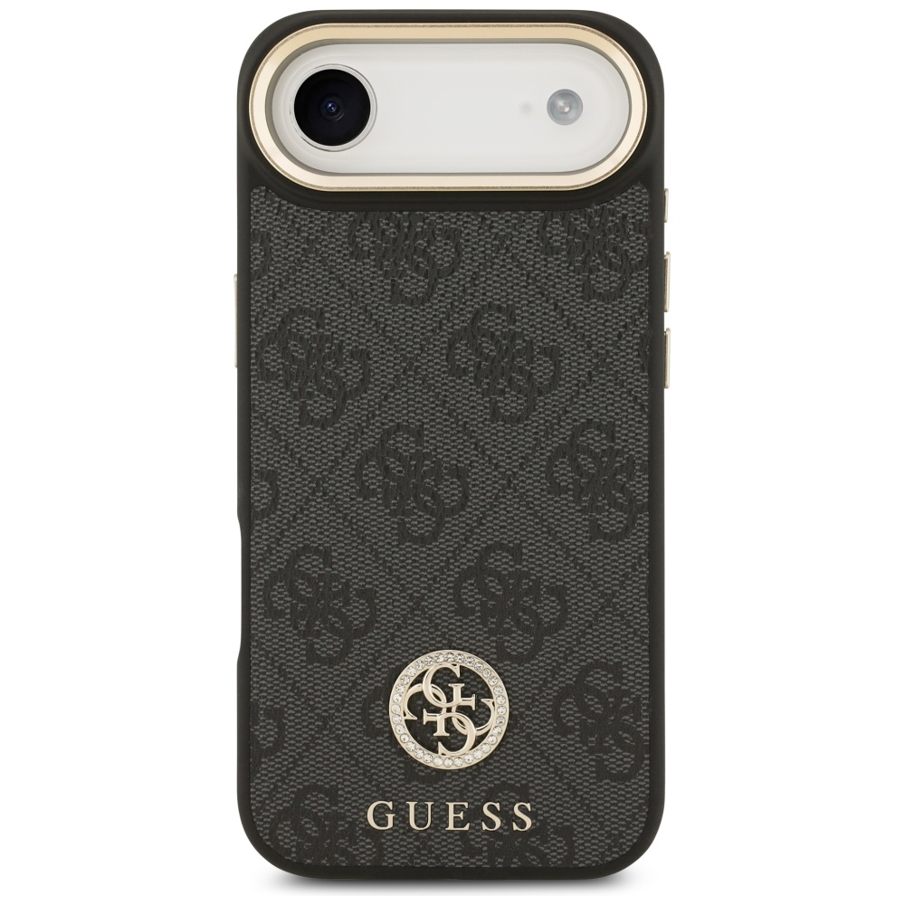 iTok webáruház - Guess Guess 4G Strass Logo & Big Strap Metal Buttons MagSafe tok iPhone Air készülékhez (fekete) 3 Guess 4G Strass Logo & Big Strap Metal Buttons MagSafe Case for iPhone Air (fekete)