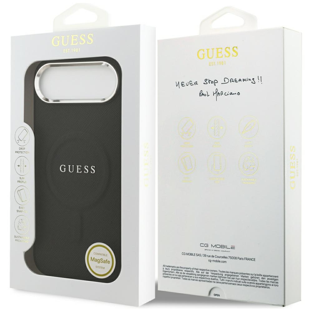 iTok webáruház - Guess Guess Classic Logo MagSafe tok iPhone Air készülékhez (fekete) 8 Guess Classic Logo MagSafe Case for iPhone Air (fekete)