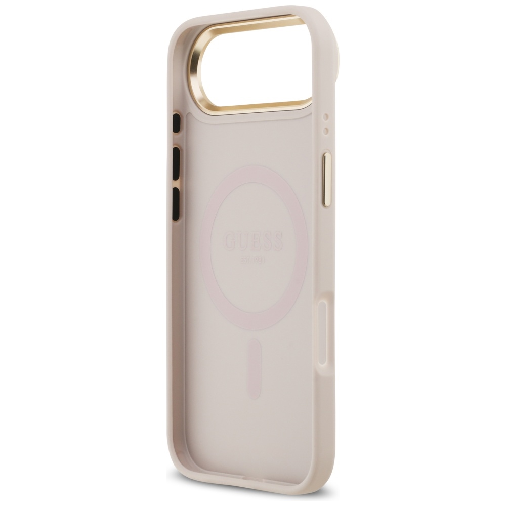 iTok webáruház - Guess Guess Grained Strass Logo MagSafe tok iPhone Air készülékhez (rózsaszín) 7 Guess Grained Strass Logo MagSafe iPhone Air Case (rózsaszín)
