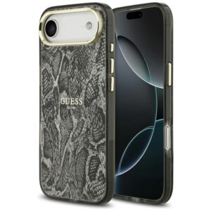 Guess Python Pattern MagSafe tok iPhone Air készülékhez (fekete)