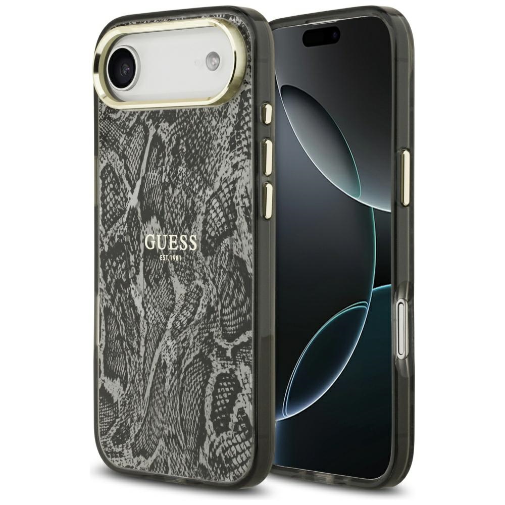 iTok webáruház - Guess Guess Python Pattern MagSafe tok iPhone Air készülékhez (fekete) 1 Guess Python Pattern MagSafe Case for iPhone Air (fekete)