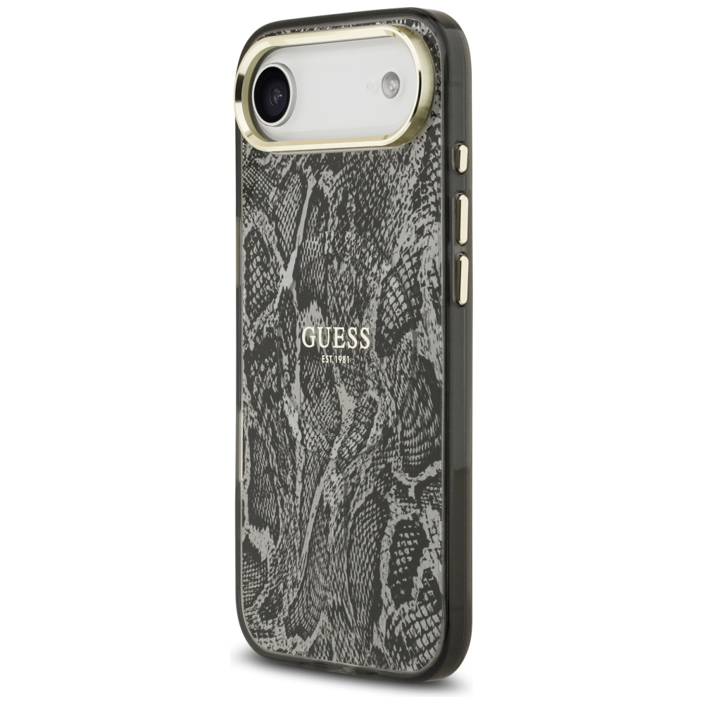 iTok webáruház - Guess Guess Python Pattern MagSafe tok iPhone Air készülékhez (fekete) 2 Guess Python Pattern MagSafe Case for iPhone Air (fekete)