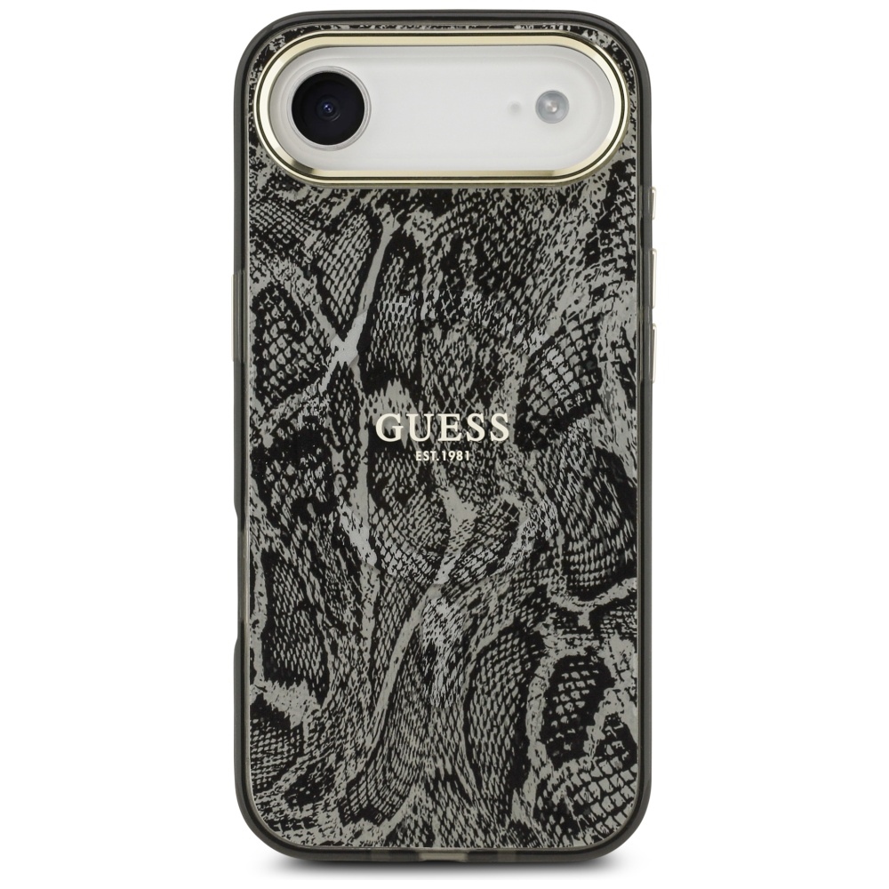 iTok webáruház - Guess Guess Python Pattern MagSafe tok iPhone Air készülékhez (fekete) 3 Guess Python Pattern MagSafe Case for iPhone Air (fekete)