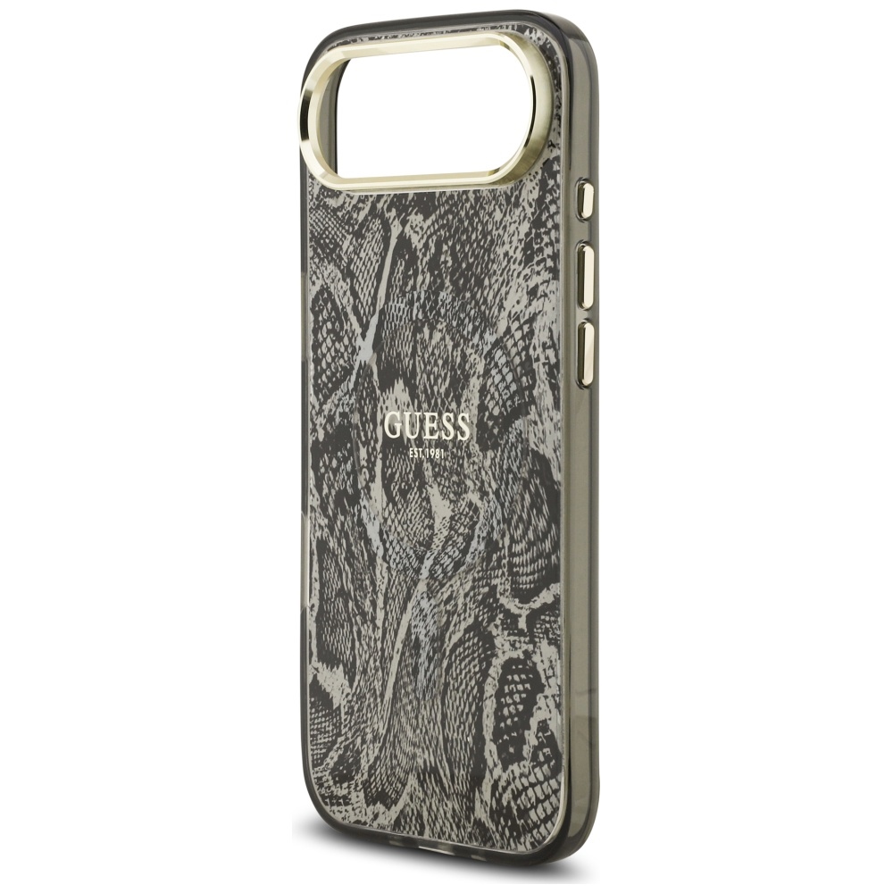 iTok webáruház - Guess Guess Python Pattern MagSafe tok iPhone Air készülékhez (fekete) 6 Guess Python Pattern MagSafe Case for iPhone Air (fekete)