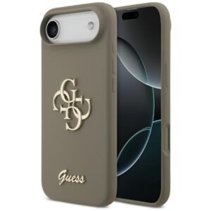 Guess Silicone Big 4G Script szilikon tok iPhone Air készülékhez (barna)