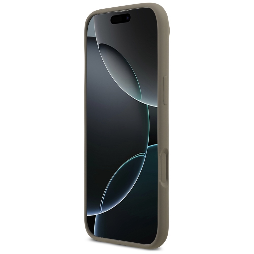 iTok webáruház - Guess Guess Silicone Big 4G Script szilikon tok iPhone Air készülékhez (barna) 5 Guess Silicone Big 4G Script Case for iPhone Air (barna)