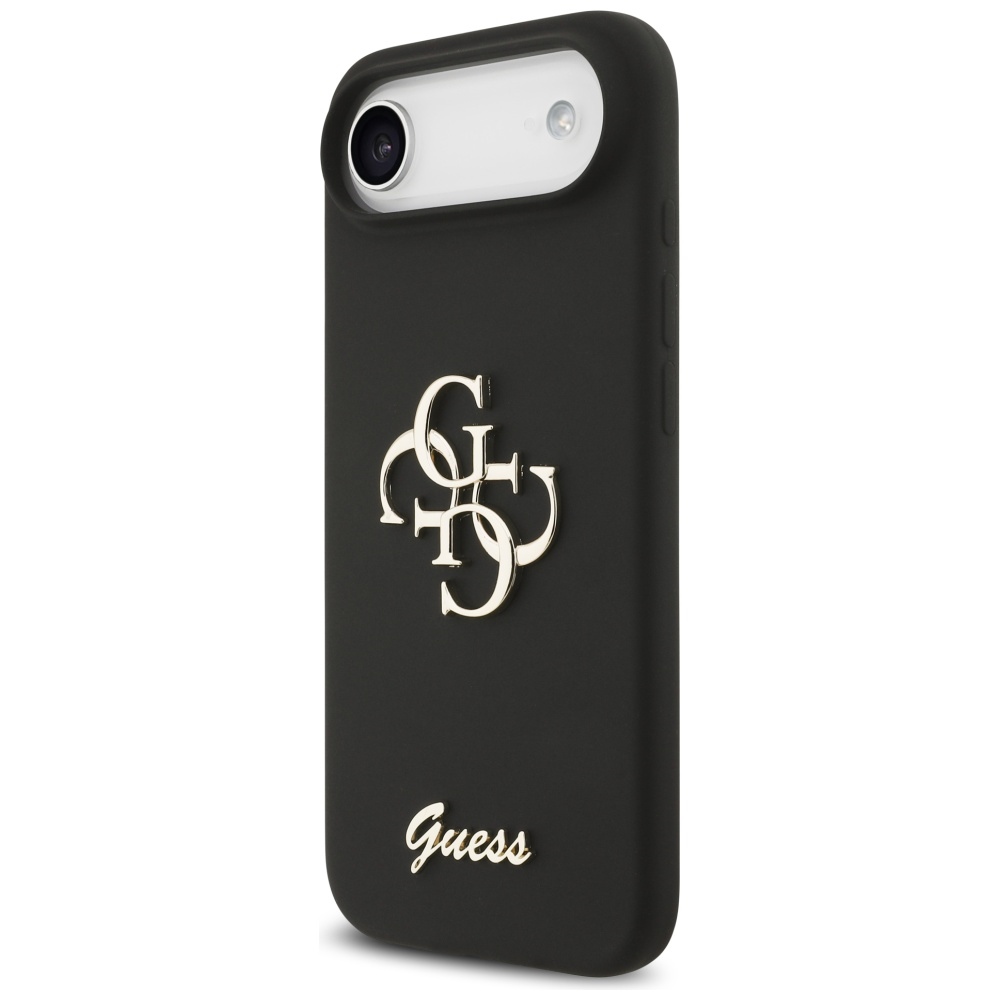 iTok webáruház - Guess Guess Silicone Big 4G Script szilikon tok iPhone Airhez (fekete) 2 Guess Silicone Big 4G Script case for iPhone Air (fekete)