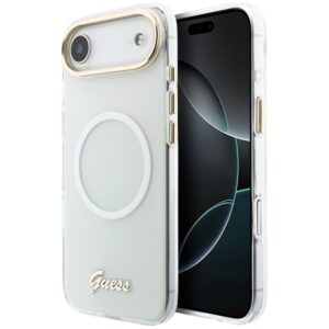 Guess IML Gradient Script Metal MagSafe tok iPhone Air készülékhez (fehér)