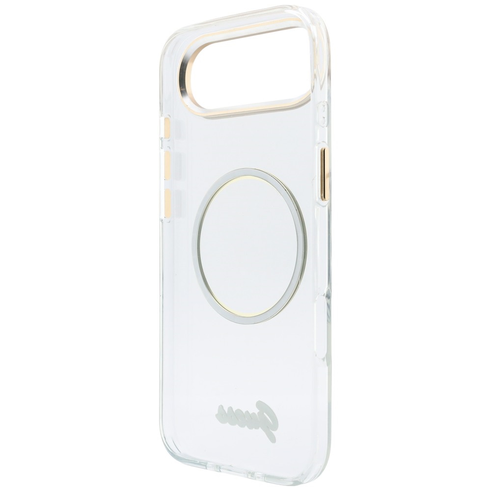 iTok webáruház - Guess Guess IML Script Metal MagSafe tok iPhone Air készülékhez (átlátszó) 7 Guess IML Script Metal MagSafe Case for iPhone Air (átlátszó)