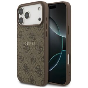 Guess 4G Ring Classic Logo MagSafe tok iPhone 17 Pro Max (barna)