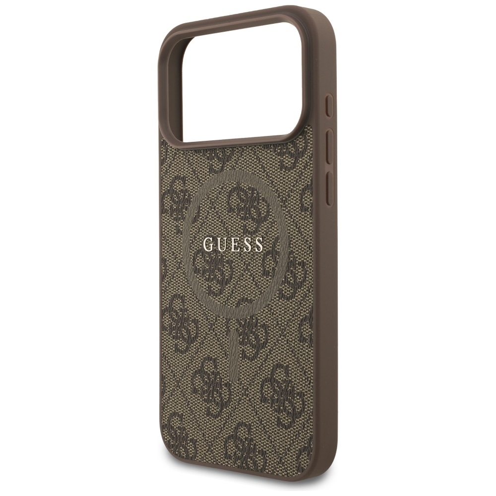 iTok webáruház - Guess Guess 4G Ring Classic Logo MagSafe tok iPhone 17 Pro Max (barna) 6 Guess 4G Ring Classic Logo MagSafe Case for iPhone 17 Pro Max (barna)