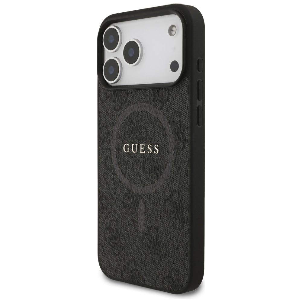 iTok webáruház - Guess Guess 4G Ring Classic Logo MagSafe tok iPhone 17 Pro Max készülékhez (fekete) 2 Guess 4G Ring Classic Logo MagSafe case for iPhone 17 Pro Max (fekete)