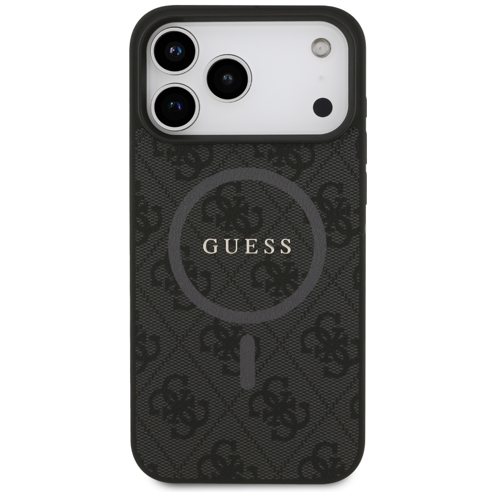 iTok webáruház - Guess Guess 4G Ring Classic Logo MagSafe tok iPhone 17 Pro Max készülékhez (fekete) 3 Guess 4G Ring Classic Logo MagSafe case for iPhone 17 Pro Max (fekete)