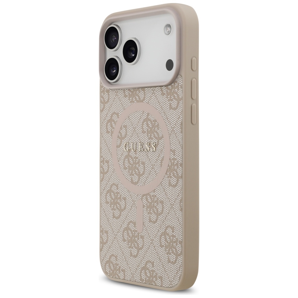 iTok webáruház - Guess Guess 4G Ring Classic Logo MagSafe tok iPhone 17 Pro Max készülékhez (rózsaszín) 2 Guess 4G Ring Classic Logo MagSafena iPhone 17 Pro Max Case (rózsaszín)