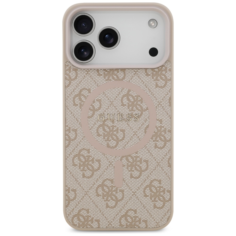 iTok webáruház - Guess Guess 4G Ring Classic Logo MagSafe tok iPhone 17 Pro Max készülékhez (rózsaszín) 3 Guess 4G Ring Classic Logo MagSafena iPhone 17 Pro Max Case (rózsaszín)