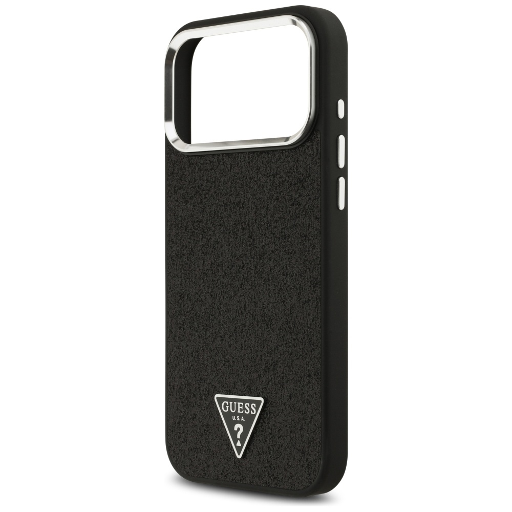 iTok webáruház - Guess Guess Glitter Triangle Logo MagSafe tok iPhone 17 Pro Max készülékhez (fekete) 6 Guess Glitter Triangle Logo MagSafe Case for iPhone 17 Pro Max (fekete)