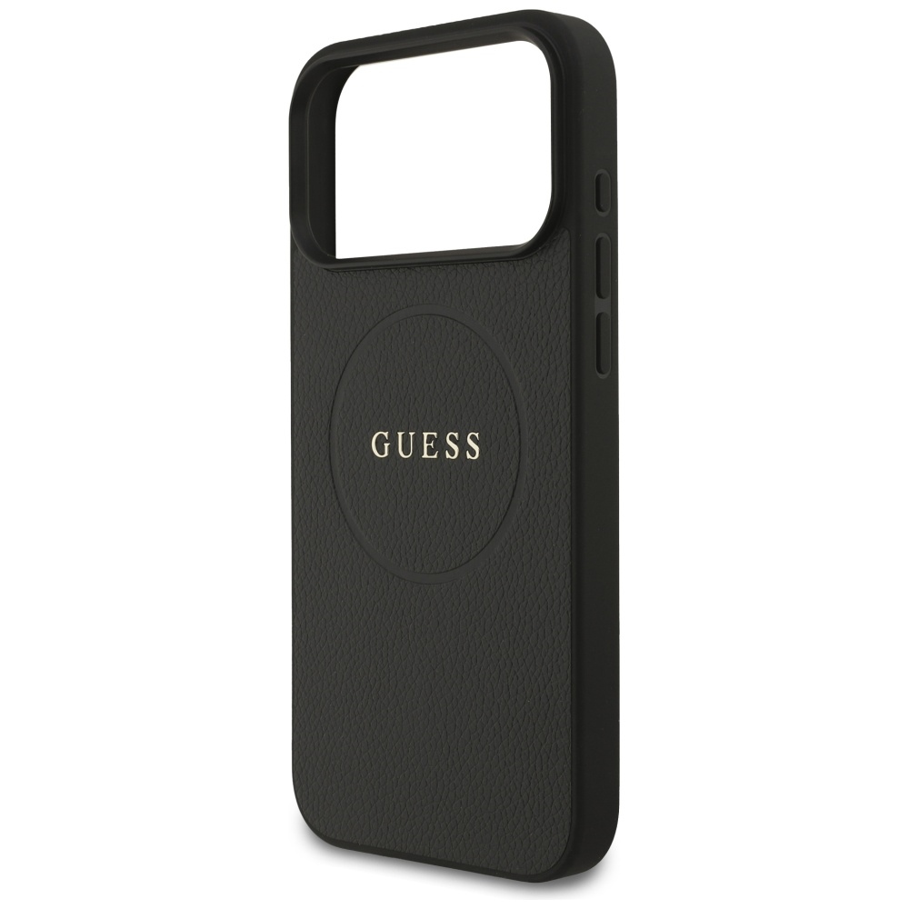 iTok webáruház - Guess Guess Grained Ring MagSafe tok iPhone 17 Pro Max készülékhez (fekete) 6 Guess Grained Ring MagSafe case for iPhone 17 Pro Max (fekete)