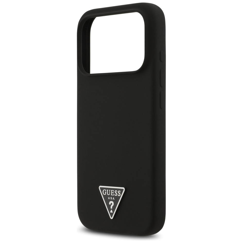 iTok webáruház - Guess Guess Silicone Triangle Logo MagSafe tok iPhone 17 Pro Max készülékhez (fekete) 6 Guess Silicone Triangle Logo MagSafe Case for iPhone 17 Pro Max (fekete)