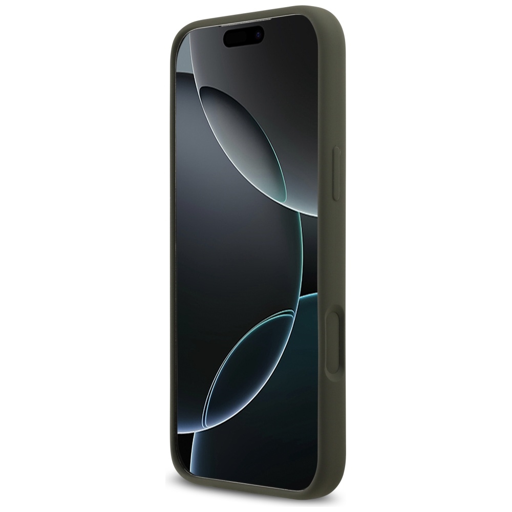 iTok webáruház - Guess Guess Silicone Triangle Logo MagSafe szilikon tok iPhone 17 Pro Max készülékhez (zöld) 5 Guess Silicone Triangle Logo MagSafe Case for iPhone 17 Pro Max (zöld)