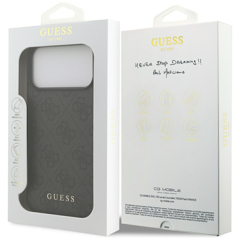 iTok webáruház - Guess Guess 4G Classic tok iPhone 17 Pro Max készülékhez (fekete) 8 Guess 4G Classic Case for iPhone 17 Pro Max (fekete)