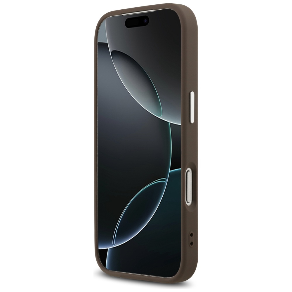 iTok webáruház - Guess Guess 4G Classic Logo MagSafe tok iPhone 17 Pro Max készülékhez (barna) 5 Guess 4G Classic Logo MagSafe Case for iPhone 17 Pro Max (barna)