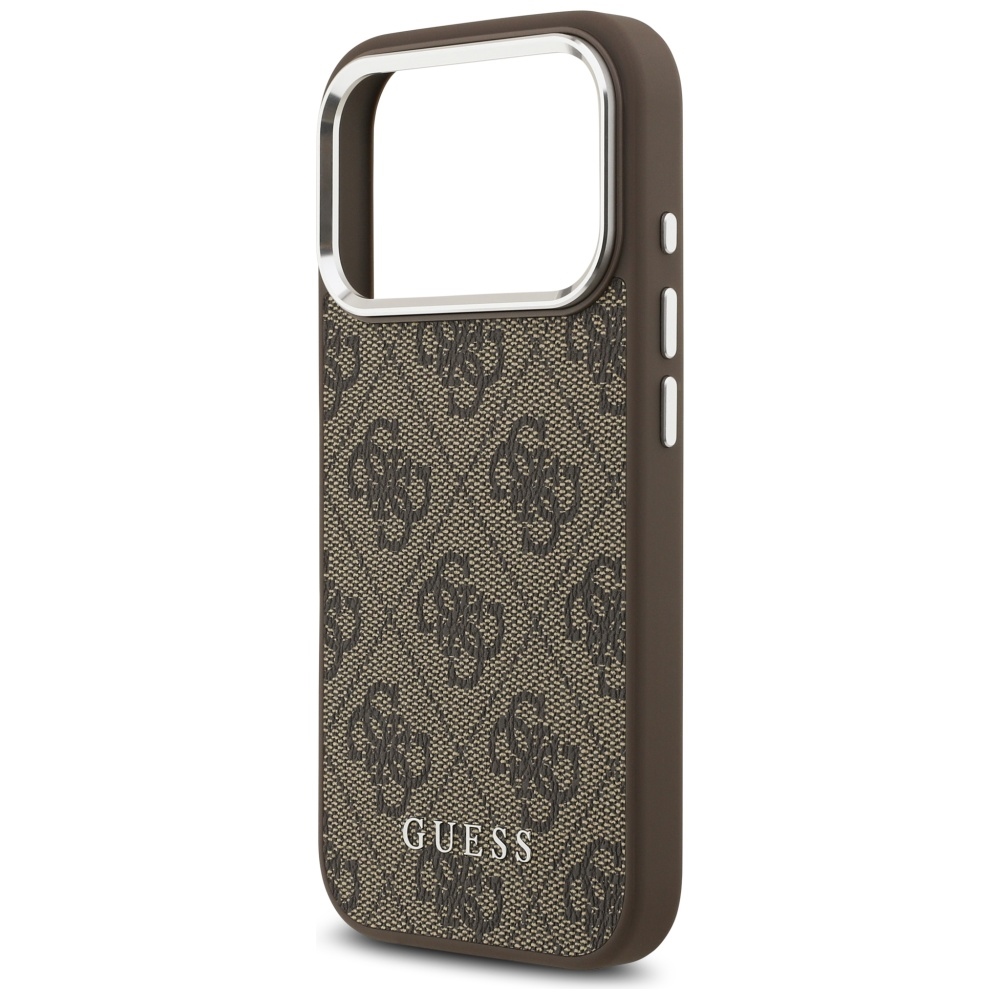 iTok webáruház - Guess Guess 4G Classic Logo MagSafe tok iPhone 17 Pro Max készülékhez (barna) 6 Guess 4G Classic Logo MagSafe Case for iPhone 17 Pro Max (barna)