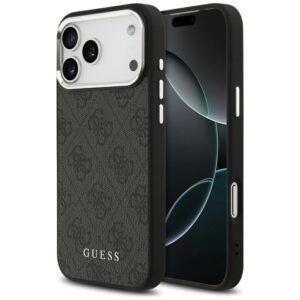 Guess 4G Classic Logo MagSafe tok iPhone 17 Pro Max készülékhez (fekete)