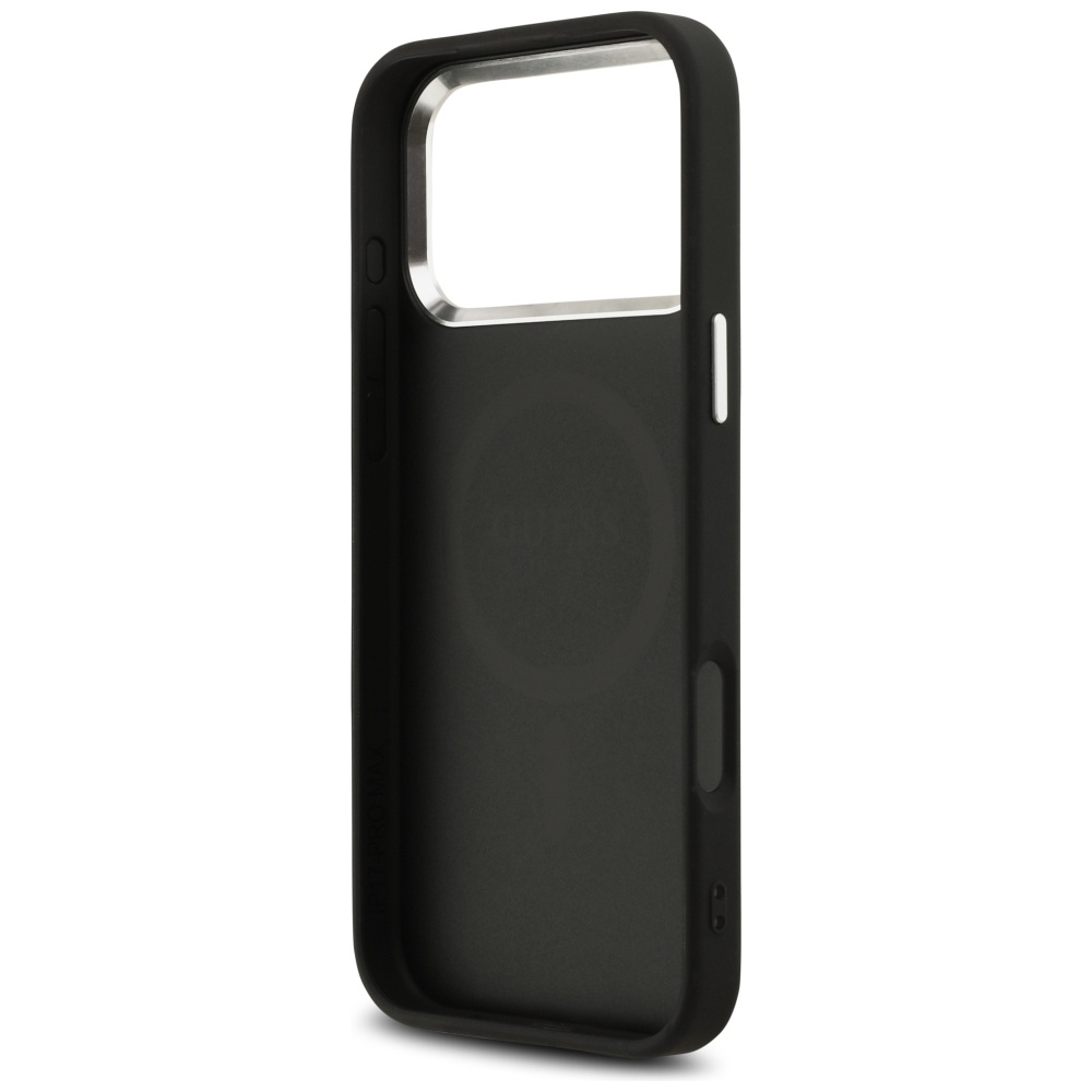 iTok webáruház - Guess Guess 4G Classic Logo MagSafe tok iPhone 17 Pro Max készülékhez (fekete) 7 Guess 4G Classic Logo MagSafe case for iPhone 17 Pro Max (fekete)