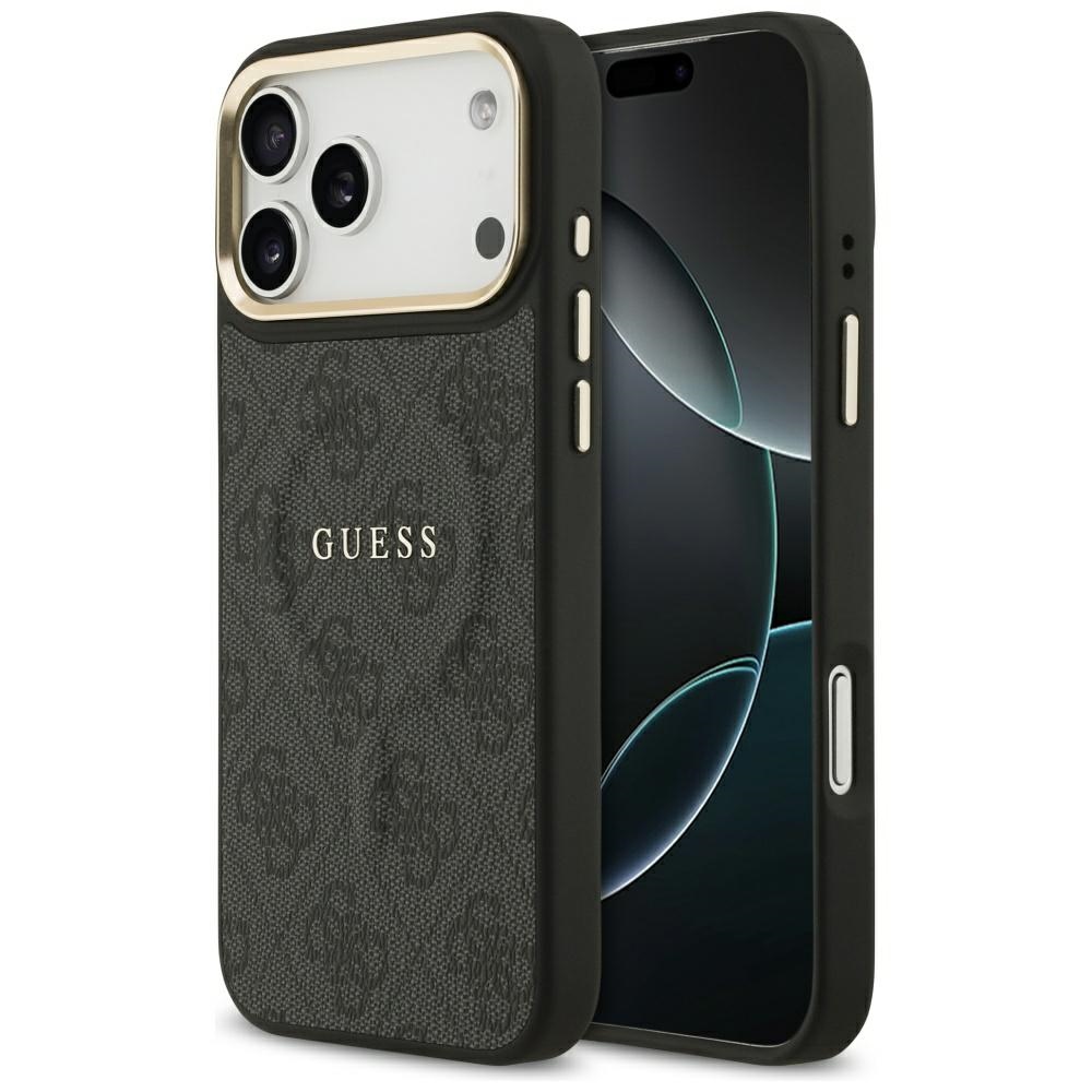 iTok webáruház - Guess Guess 4G PU Classic Logo MagSafe tok iPhone 17 Pro Max készülékhez (fekete) 1 Guess 4G PU Classic Logo MagSafe case for iPhone 17 Pro Max (fekete)