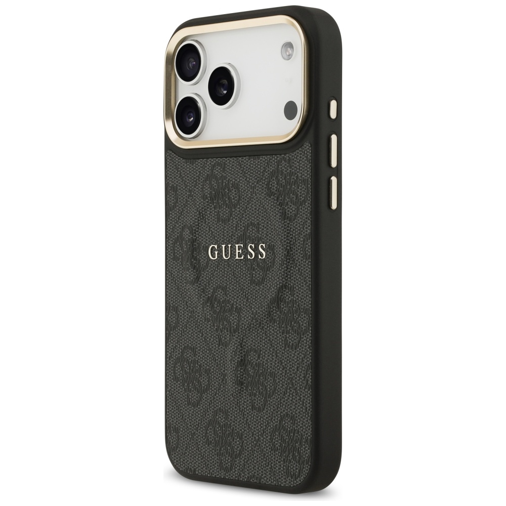 iTok webáruház - Guess Guess 4G PU Classic Logo MagSafe tok iPhone 17 Pro Max készülékhez (fekete) 2 Guess 4G PU Classic Logo MagSafe case for iPhone 17 Pro Max (fekete)