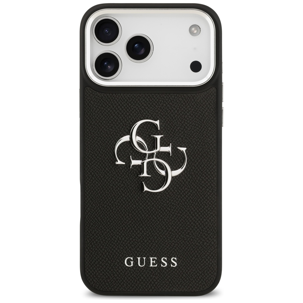 iTok webáruház - Guess Guess Grained Big 4G Classic Logo tok iPhone 17 Pro Max (fekete) 3 Guess Grained Big 4G Classic Logo case for iPhone 17 Pro Max (fekete)
