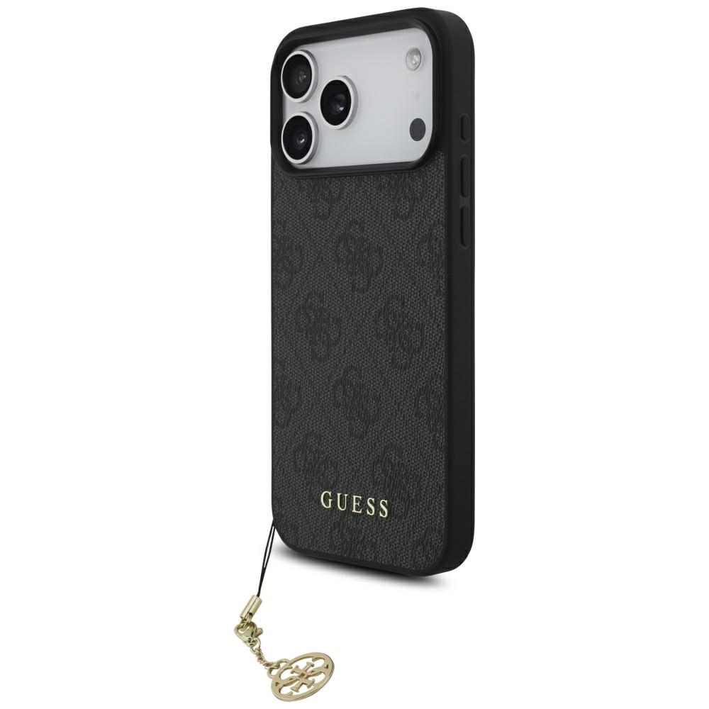 iTok webáruház - Guess Guess 4G Charms Collection MagSafe tok iPhone 17 Pro Max készülékhez (fekete) 1 Guess 4G Charms Collection MagSafe case for iPhone 17 Pro Max (fekete)