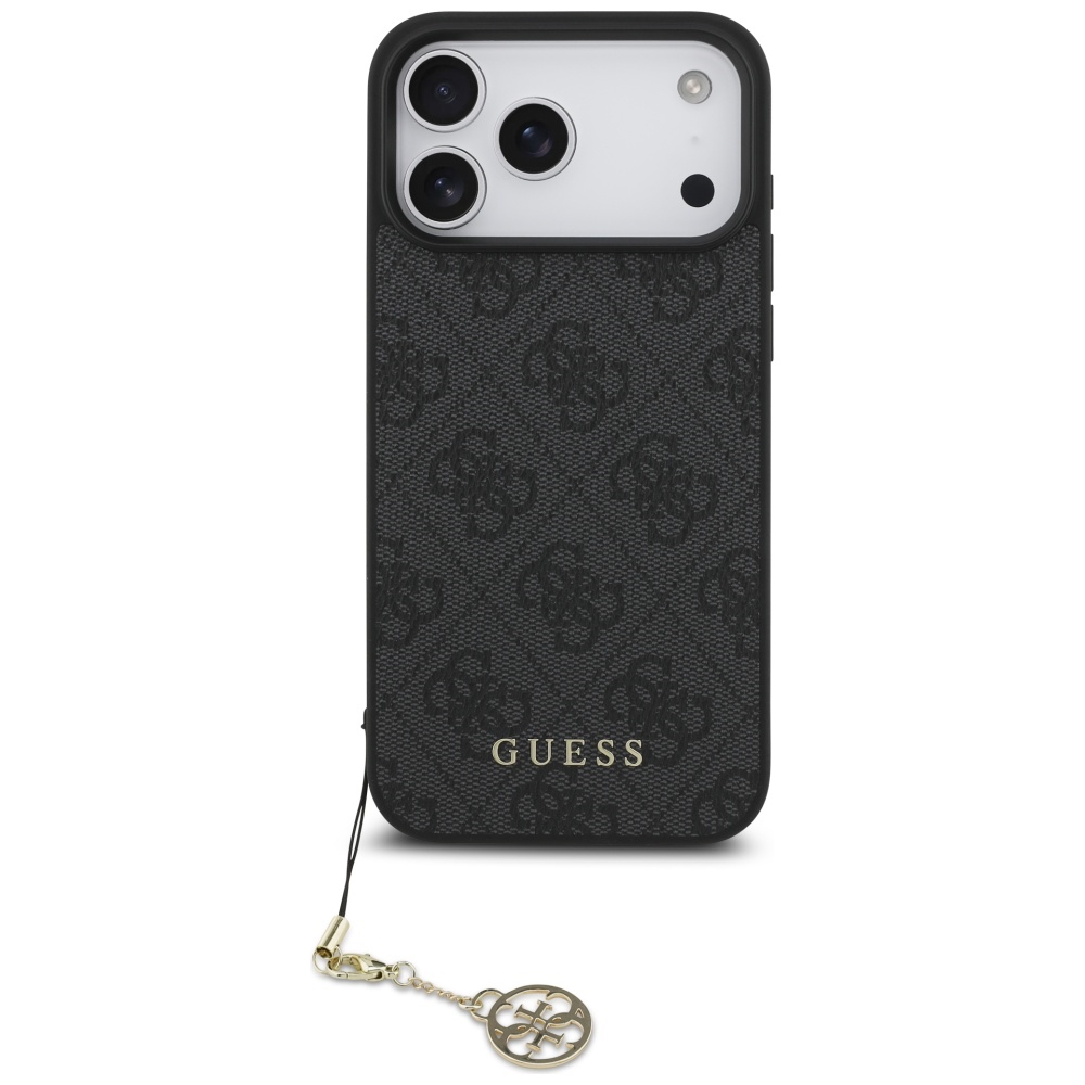 iTok webáruház - Guess Guess 4G Charms Collection MagSafe tok iPhone 17 Pro Max készülékhez (fekete) 2 Guess 4G Charms Collection MagSafe case for iPhone 17 Pro Max (fekete)