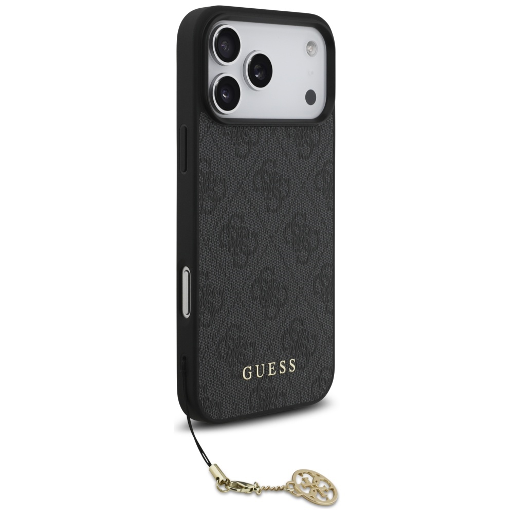 iTok webáruház - Guess Guess 4G Charms Collection MagSafe tok iPhone 17 Pro Max készülékhez (fekete) 3 Guess 4G Charms Collection MagSafe case for iPhone 17 Pro Max (fekete)
