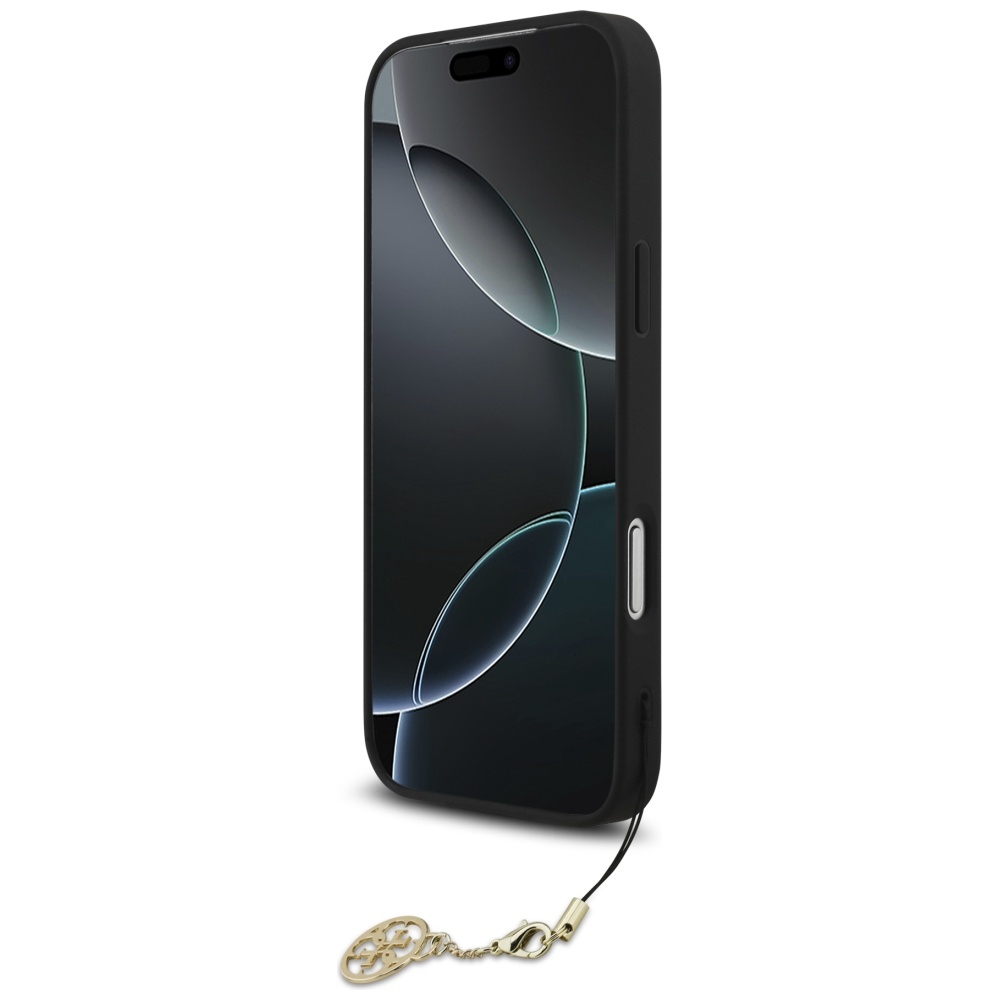 iTok webáruház - Guess Guess 4G Charms Collection MagSafe tok iPhone 17 Pro Max készülékhez (fekete) 4 Guess 4G Charms Collection MagSafe case for iPhone 17 Pro Max (fekete)