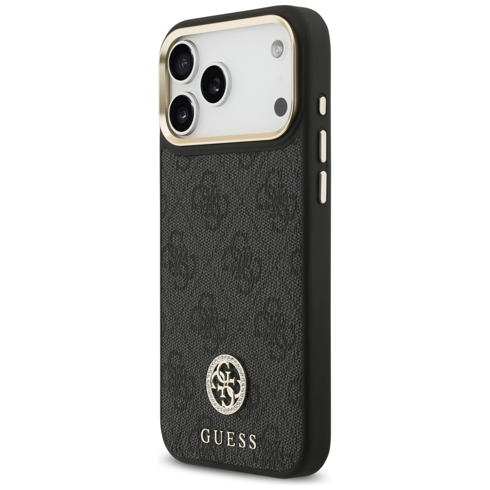 iTok webáruház - Guess Guess 4G Strass Logo MagSafe tok iPhone 17 Pro Max készülékhez (fekete) 2 Guess 4G Strass Logo MagSafe Case for iPhone 17 Pro Max (fekete)