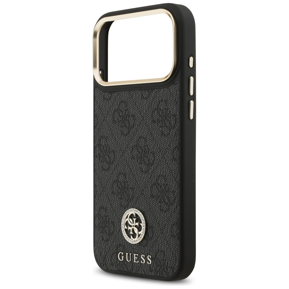 iTok webáruház - Guess Guess 4G Strass Logo MagSafe tok iPhone 17 Pro Max készülékhez (fekete) 6 Guess 4G Strass Logo MagSafe Case for iPhone 17 Pro Max (fekete)