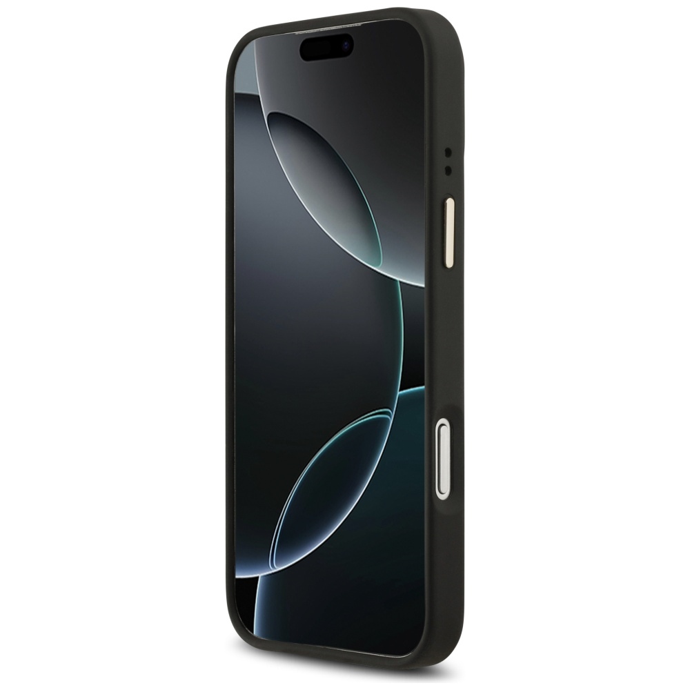 iTok webáruház - Guess Guess 4G Stripe MagSafe tok iPhone 17 Pro Max (fekete) 5 Guess 4G Stripe MagSafe case for iPhone 17 Pro Max (fekete)