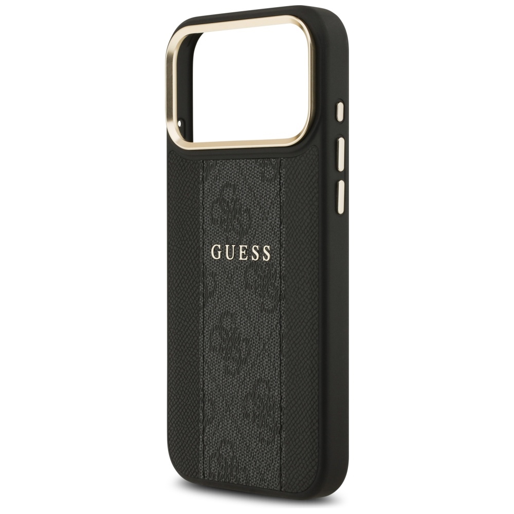 iTok webáruház - Guess Guess 4G Stripe MagSafe tok iPhone 17 Pro Max (fekete) 6 Guess 4G Stripe MagSafe case for iPhone 17 Pro Max (fekete)