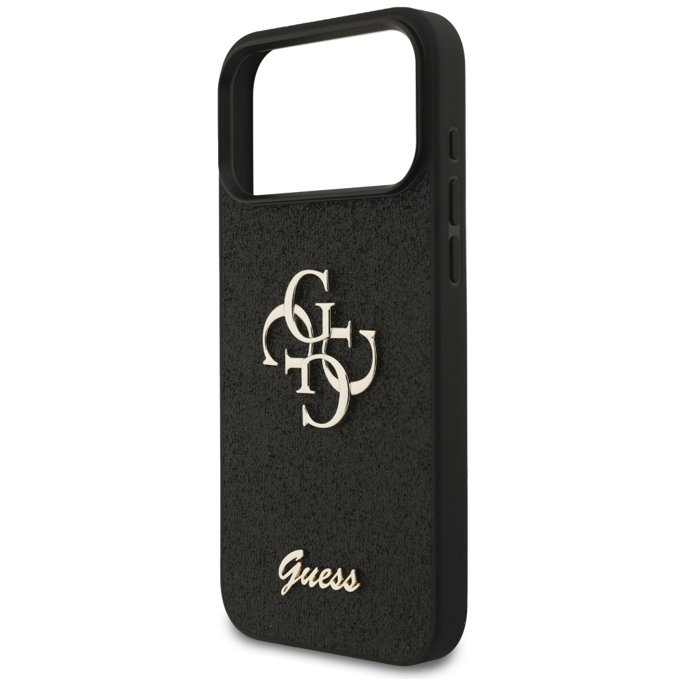 iTok webáruház - Guess Guess Fixed Glitter Big 4G tok iPhone 17 Pro Max készülékhez (fekete) 6 Guess Fixed Glitter Big 4G case for iPhone 17 Pro Max (fekete)