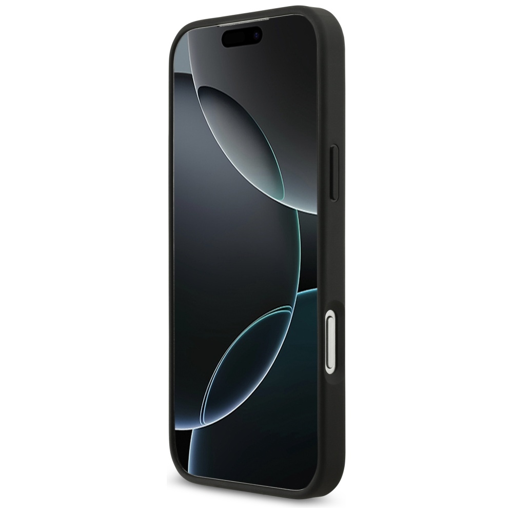 iTok webáruház - Guess Guess Grained Big 4G & Classic Logo tok iPhone 17 Pro Max (fekete) 5 Guess Grained Big 4G & Classic Logo case for iPhone 17 Pro Max (fekete)