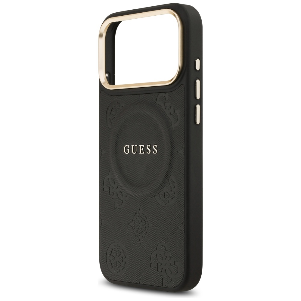 iTok webáruház - Guess Guess Peony Hot Stamp MagSafe tok iPhone 17 Pro Max készülékhez (fekete) 6 Guess Peony Hot Stamp MagSafe Case for iPhone 17 Pro Max (fekete)