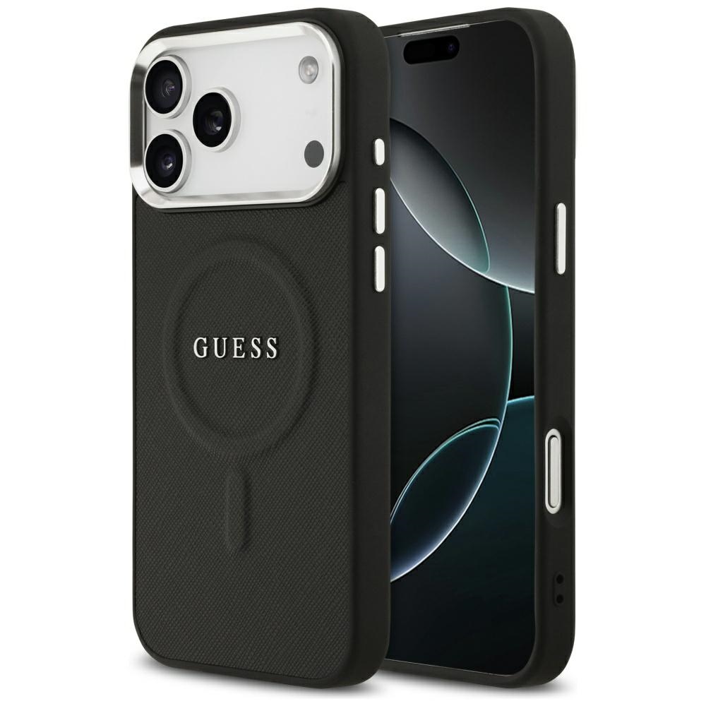 iTok webáruház - Guess Guess Classic Logo MagSafe tok iPhone 17 Pro Max készülékhez (fekete) 1 Guess Classic Logo MagSafe Case for iPhone 17 Pro Max (fekete)