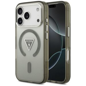 Guess IML Gradient Triangle Logo MagSafe Case for iPhone 17 Pro Max (zöld)
