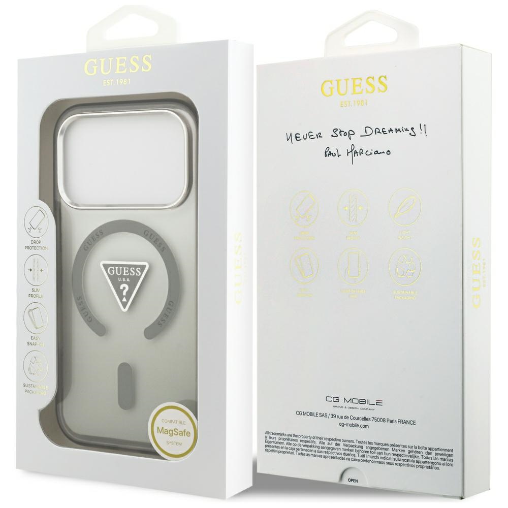 iTok webáruház - Guess Guess IML Gradient Triangle Logo MagSafe Case for iPhone 17 Pro Max (zöld) 8 Guess IML Gradient Triangle Logo MagSafe Case for iPhone 17 Pro Max (zöld)