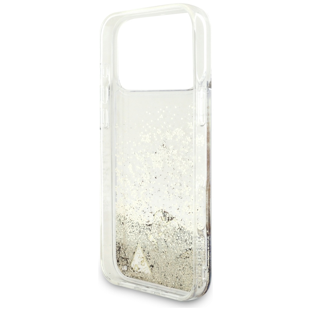iTok webáruház - Guess Guess Liq. Glitter 4 Charms tok iPhone 17 Pro Max készülékhez (arany) 7 Guess Liq. Glitter 4 Charms Case for iPhone 17 Pro Max (arany)
